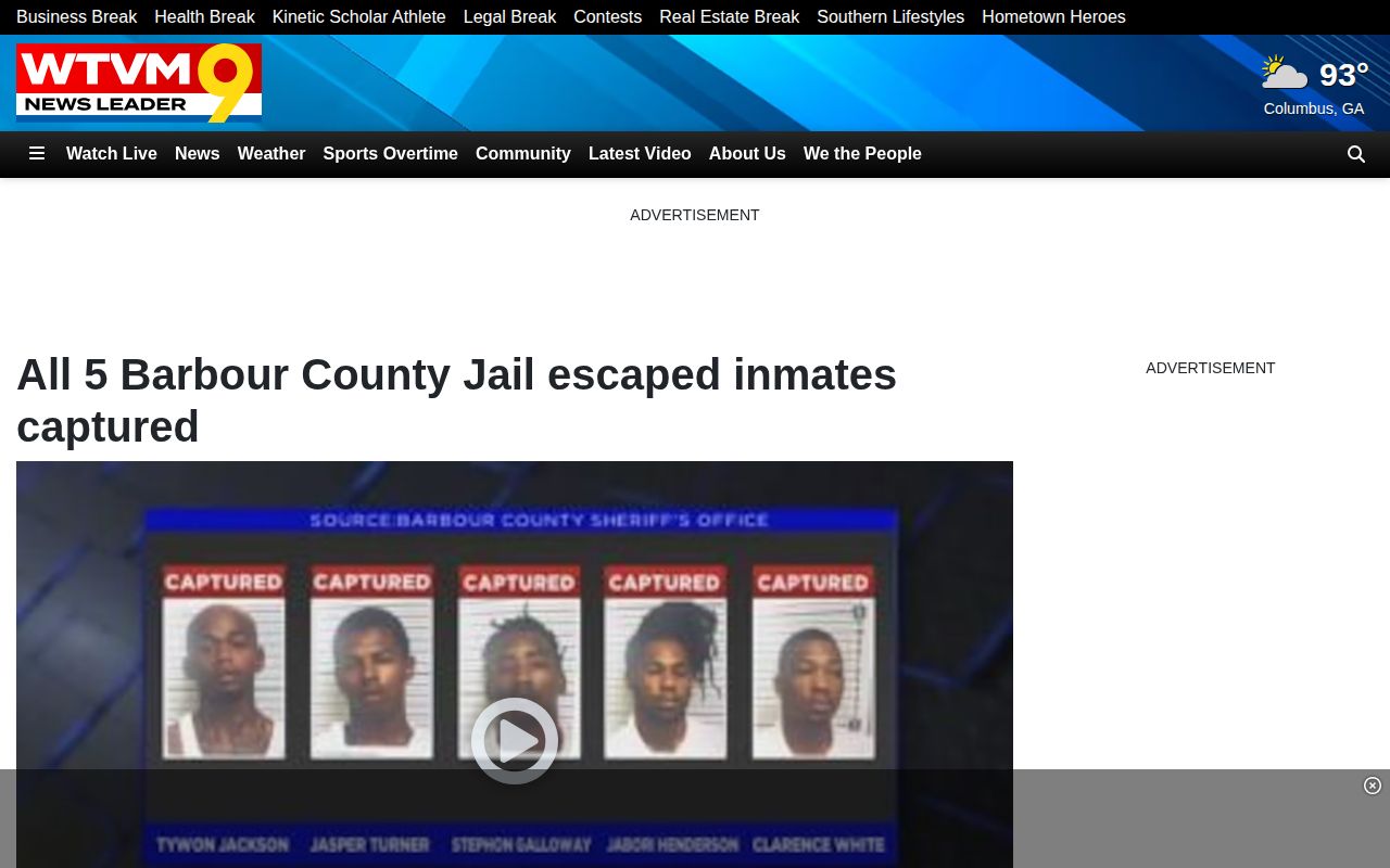 Barbour County release mugshots local news custody coverage source